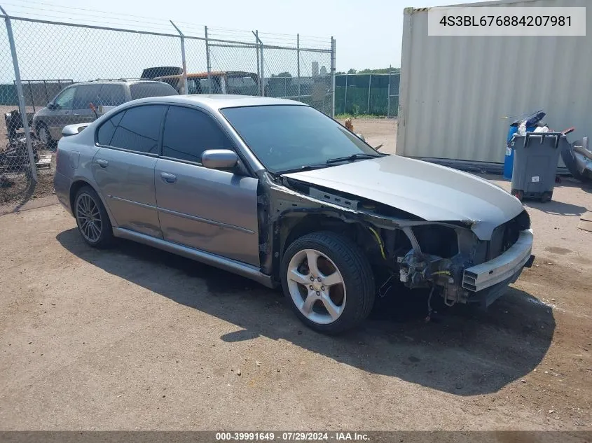 4S3BL676884207981 2008 Subaru Legacy 2.5Gt Limited