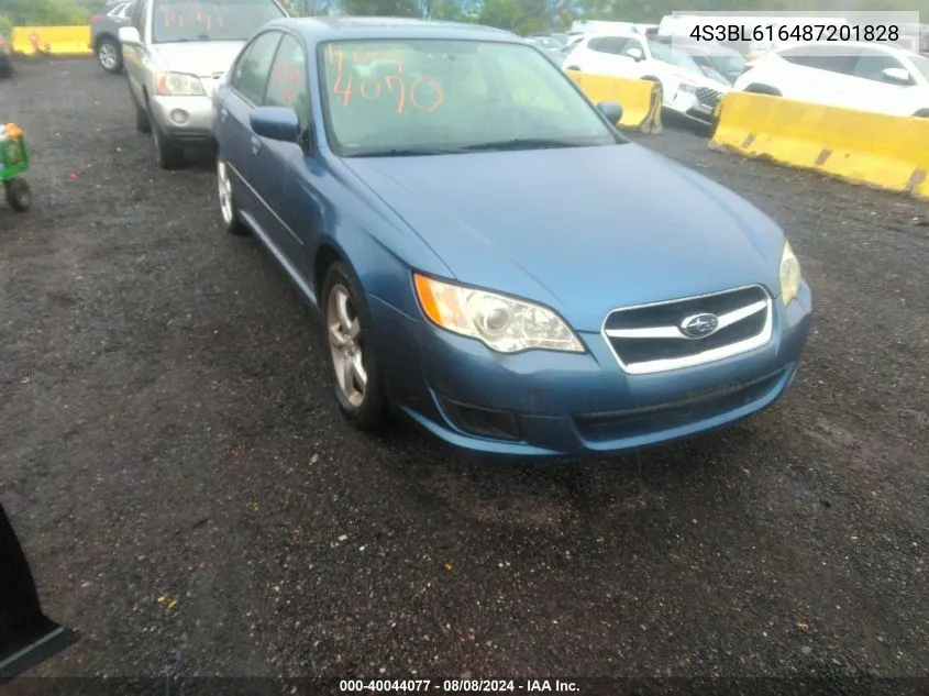 4S3BL616487201828 2008 Subaru Legacy 2.5I