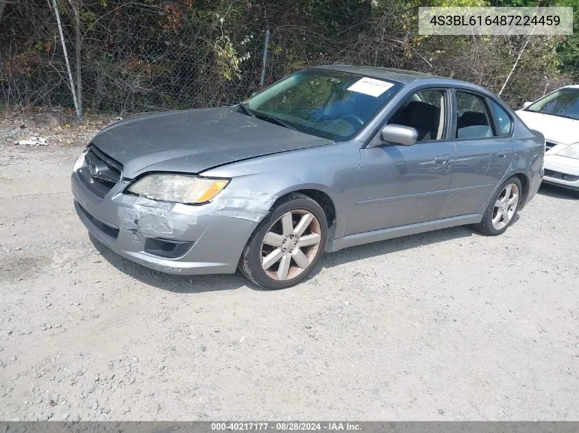 4S3BL616487224459 2008 Subaru Legacy 2.5I