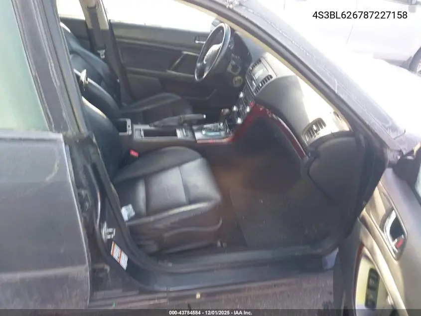 4S3BL626787227158 2008 Subaru Legacy 2.5I Limited