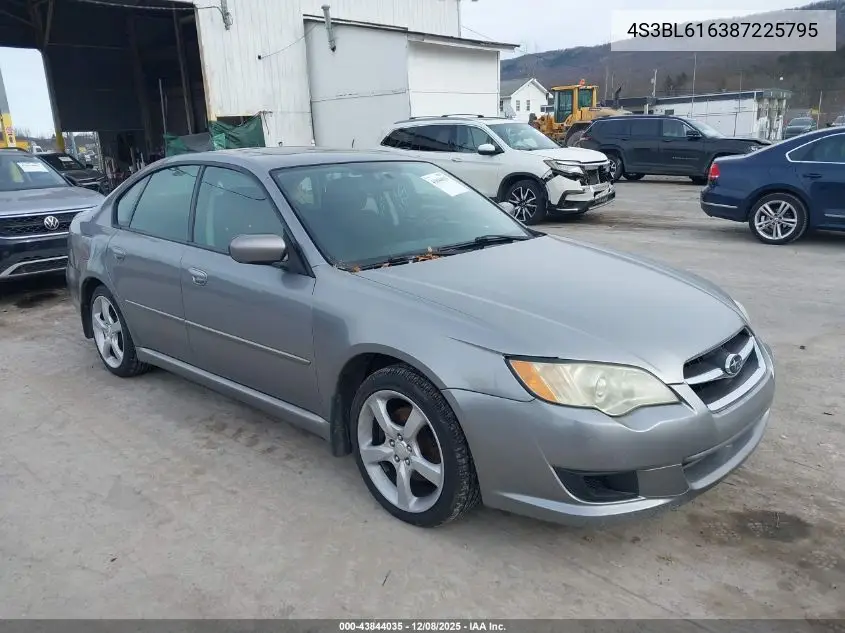 4S3BL616387225795 2008 Subaru Legacy 2.5I