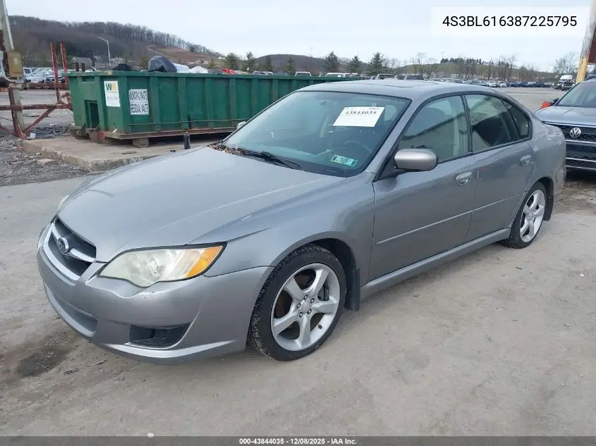 4S3BL616387225795 2008 Subaru Legacy 2.5I