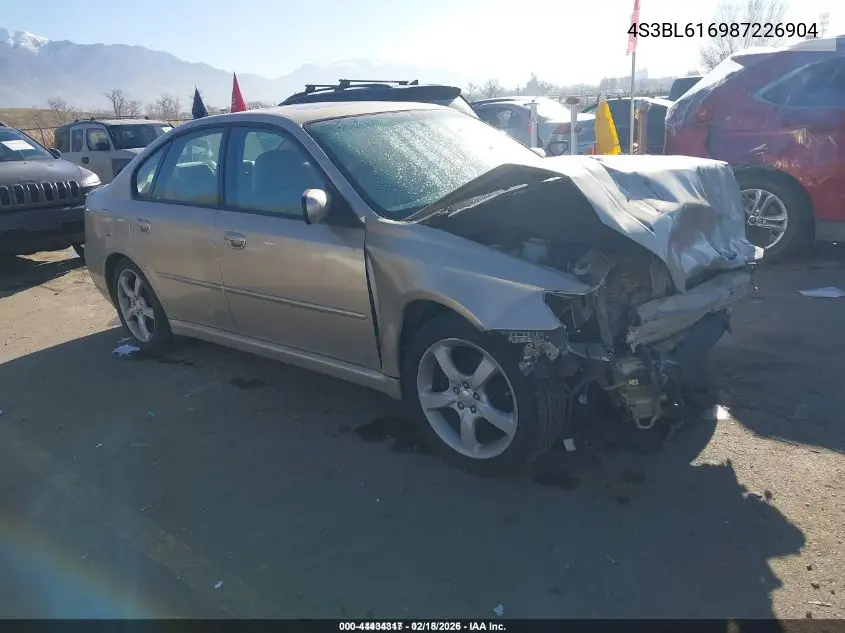4S3BL616987226904 2008 Subaru Legacy 2.5I