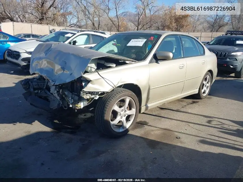 4S3BL616987226904 2008 Subaru Legacy 2.5I