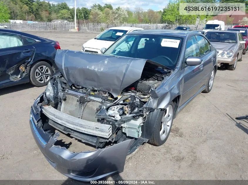 2009 Subaru Legacy 2.5I VIN: 4S3BL616197235131 Lot: 39358841