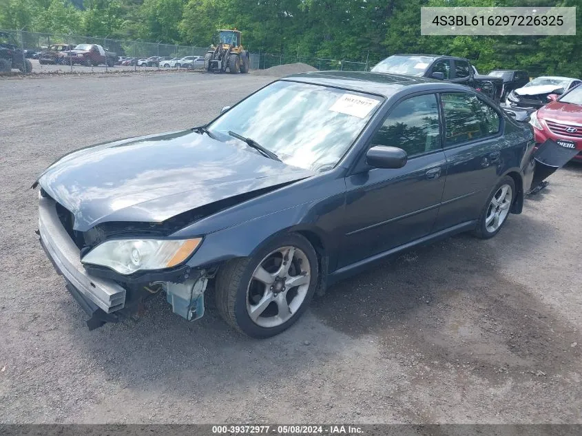 2009 Subaru Legacy 2.5I VIN: 4S3BL616297226325 Lot: 39372977