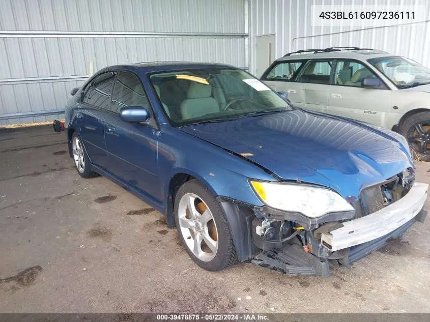 2009 Subaru Legacy 2.5I VIN: 4S3BL616097236111 Lot: 39478875