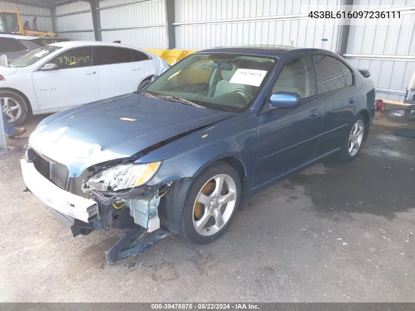 2009 Subaru Legacy 2.5I VIN: 4S3BL616097236111 Lot: 39478875