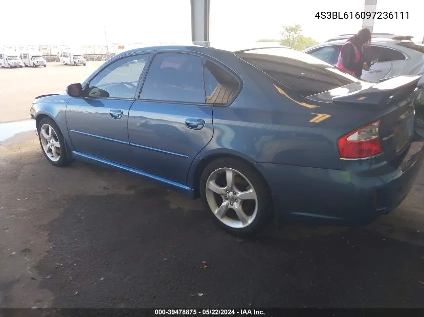 2009 Subaru Legacy 2.5I VIN: 4S3BL616097236111 Lot: 39478875