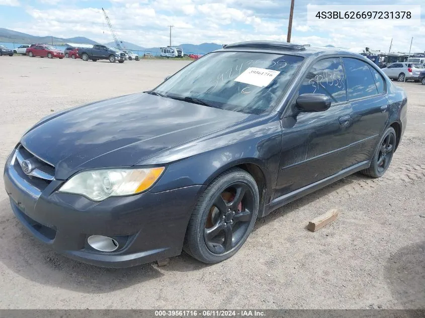 2009 Subaru Legacy 2.5I Limited VIN: 4S3BL626697231378 Lot: 39561716