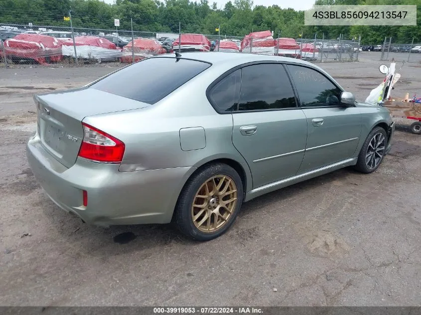 2009 Subaru Legacy 3.0R Limited VIN: 4S3BL856094213547 Lot: 39919053