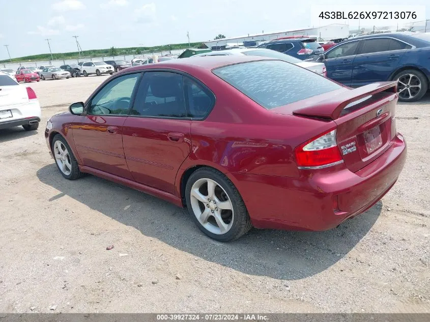 2009 Subaru Legacy 2.5I Limited VIN: 4S3BL626X97213076 Lot: 39927324