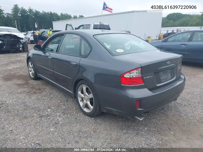 4S3BL616397220906 2009 Subaru Legacy 2.5I