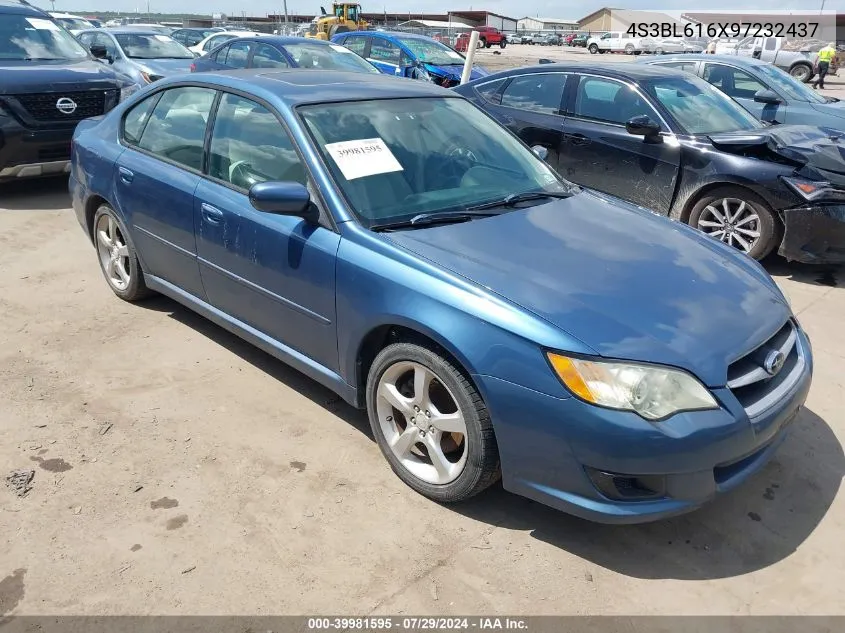 2009 Subaru Legacy 2.5I VIN: 4S3BL616X97232437 Lot: 39981595