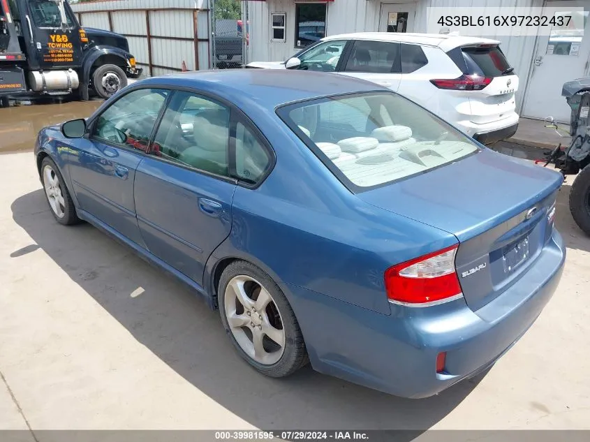 2009 Subaru Legacy 2.5I VIN: 4S3BL616X97232437 Lot: 39981595