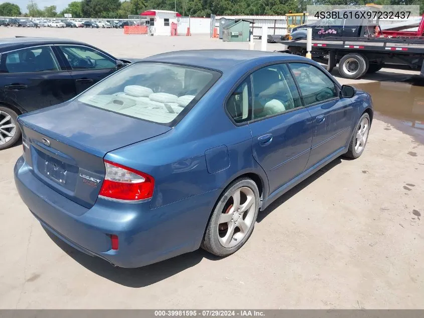 2009 Subaru Legacy 2.5I VIN: 4S3BL616X97232437 Lot: 39981595