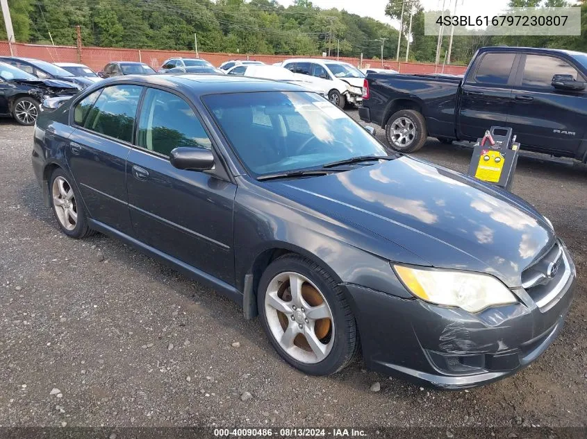 2009 Subaru Legacy 2.5I VIN: 4S3BL616797230807 Lot: 40090486