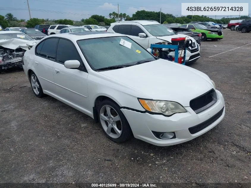 4S3BL626597214328 2009 Subaru Legacy 2.5I Limited