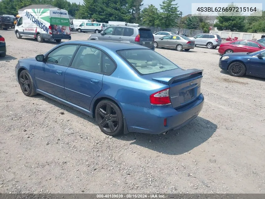 2009 Subaru Legacy 2.5I Limited VIN: 4S3BL626697215164 Lot: 40139039