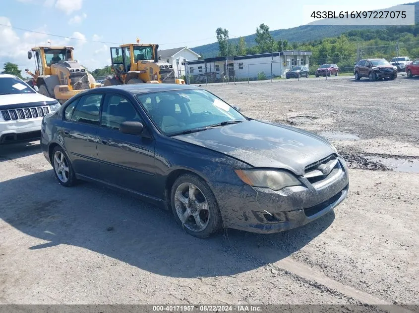 4S3BL616X97227075 2009 Subaru Legacy 2.5I