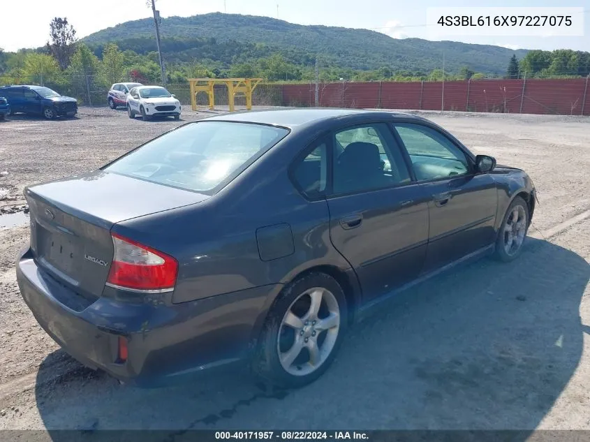 4S3BL616X97227075 2009 Subaru Legacy 2.5I