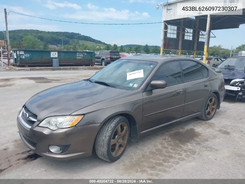 4S3BL626097230307 2009 Subaru Legacy 2.5I Limited