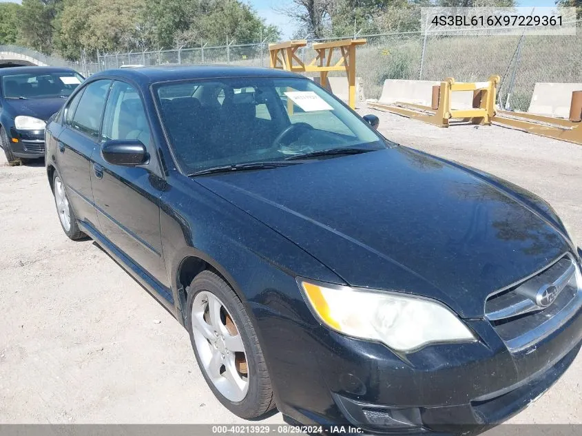 2009 Subaru Legacy 2.5I VIN: 4S3BL616X97229361 Lot: 40213929