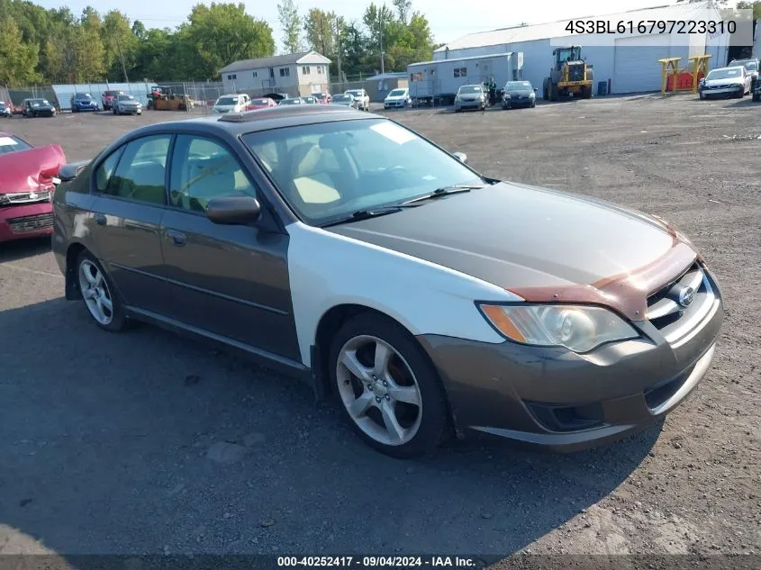 2009 Subaru Legacy 2.5I VIN: 4S3BL616797223310 Lot: 40252417