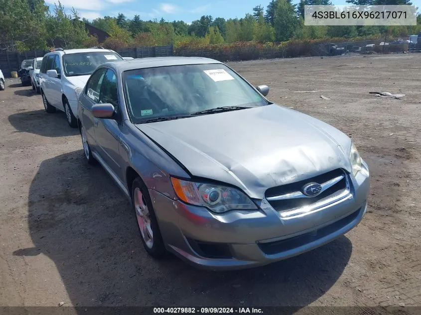 4S3BL616X96217071 2009 Subaru Legacy 2.5I