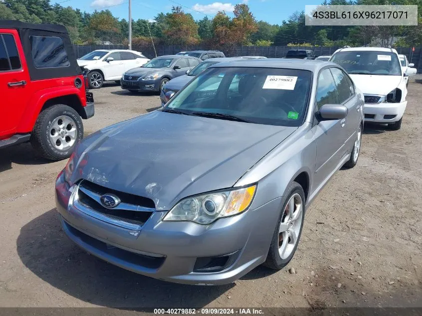 2009 Subaru Legacy 2.5I VIN: 4S3BL616X96217071 Lot: 40279882