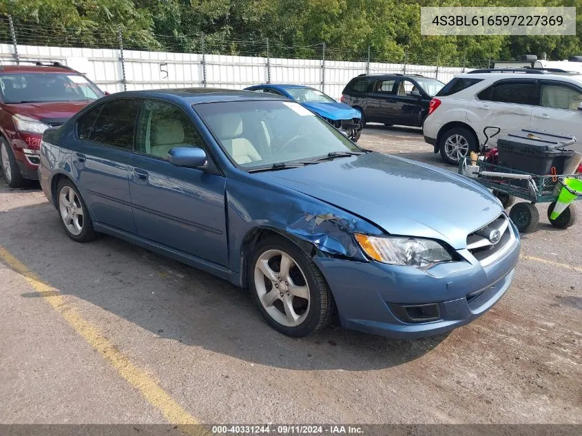 4S3BL616597227369 2009 Subaru Legacy 2.5I