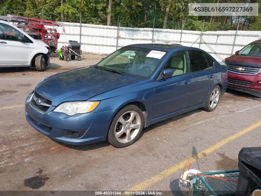 4S3BL616597227369 2009 Subaru Legacy 2.5I