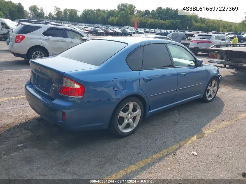 2009 Subaru Legacy 2.5I VIN: 4S3BL616597227369 Lot: 40331244