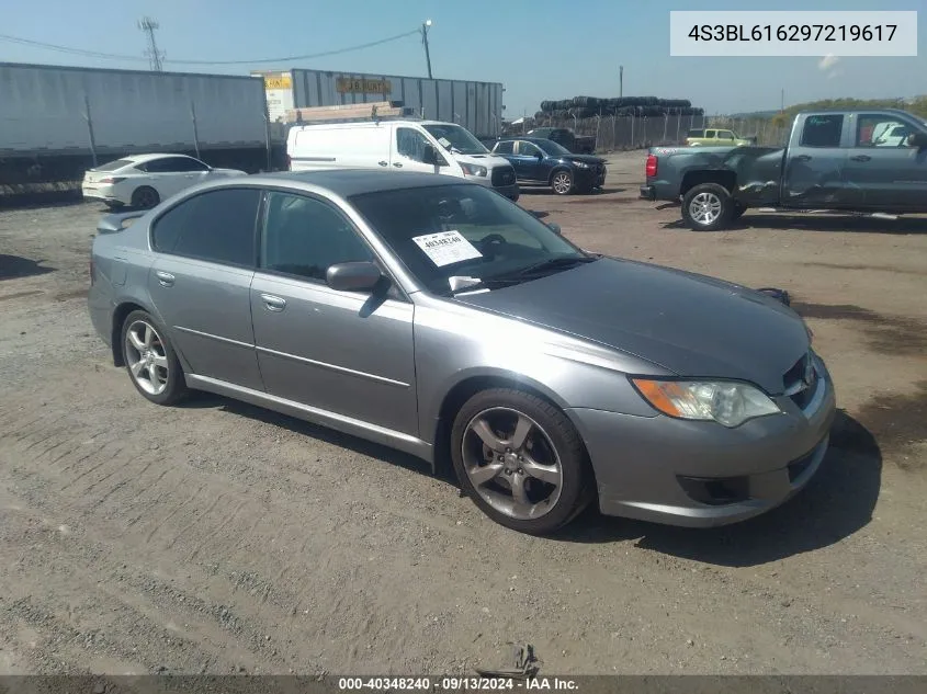 2009 Subaru Legacy 2.5I VIN: 4S3BL616297219617 Lot: 40348240