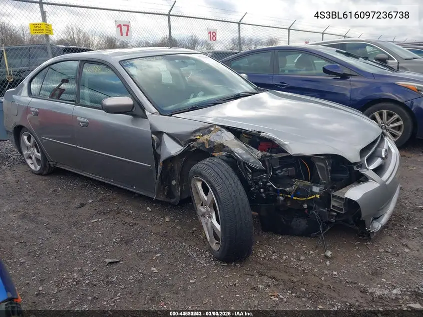 4S3BL616097236738 2009 Subaru Legacy 2.5I