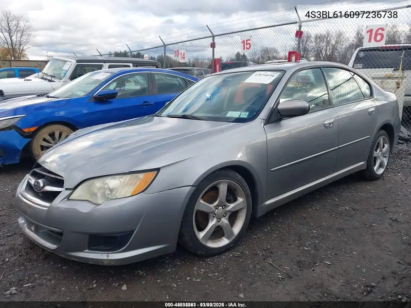4S3BL616097236738 2009 Subaru Legacy 2.5I