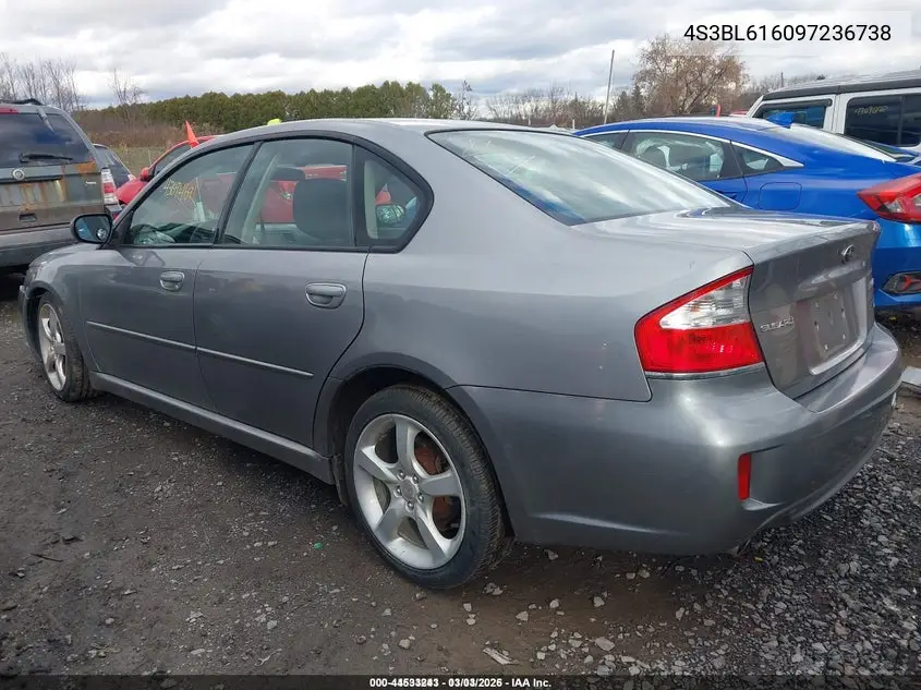 4S3BL616097236738 2009 Subaru Legacy 2.5I