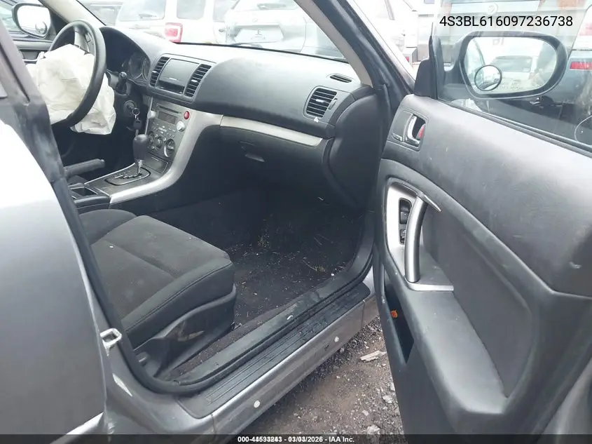 4S3BL616097236738 2009 Subaru Legacy 2.5I
