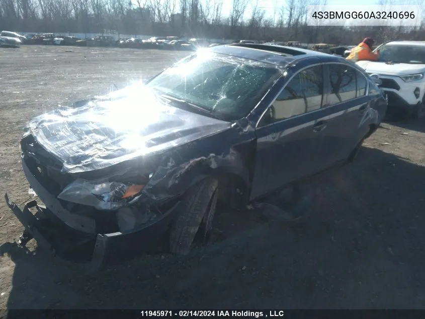 2010 Subaru Legacy 2.5I Premium VIN: 4S3BMGG60A3240696 Lot: 11945971