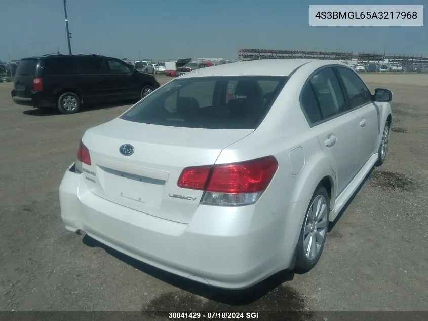 4S3BMGL65A3217968 2010 Subaru Legacy 2.5I Limited