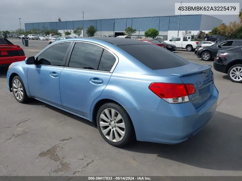 2010 Subaru Legacy 2.5I Limited VIN: 4S3BMBK62A3225479 Lot: 39417533