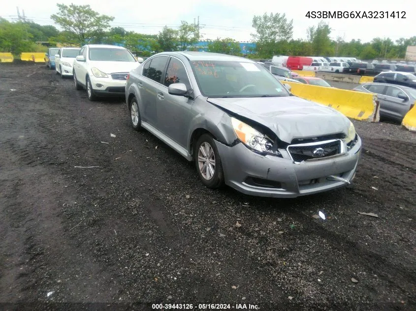 4S3BMBG6XA3231412 2010 Subaru Legacy 2.5I Premium