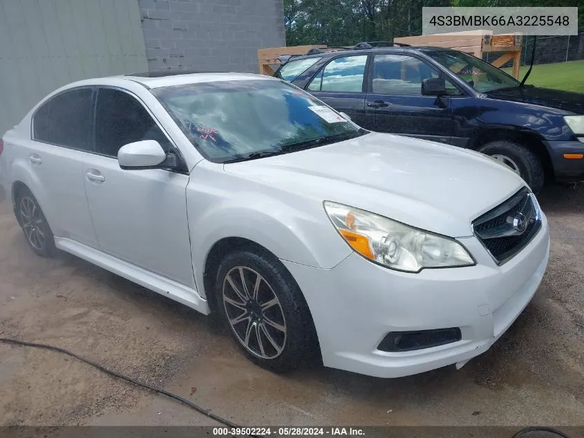 2010 Subaru Legacy 2.5I Limited VIN: 4S3BMBK66A3225548 Lot: 39502224