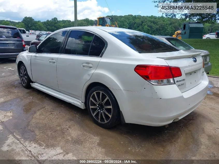 2010 Subaru Legacy 2.5I Limited VIN: 4S3BMBK66A3225548 Lot: 39502224