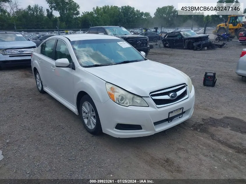 2010 Subaru Legacy 2.5I Premium VIN: 4S3BMCB60A3247146 Lot: 39923261