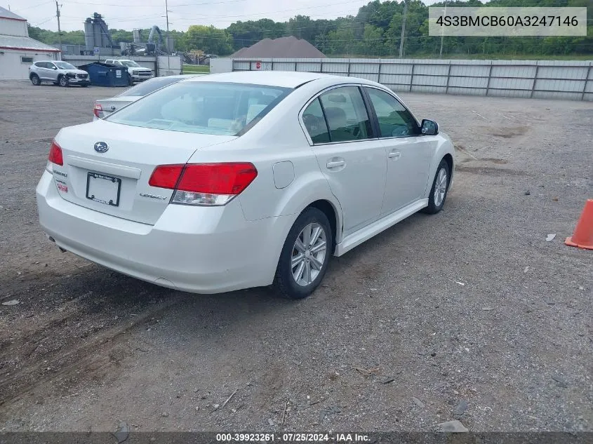 2010 Subaru Legacy 2.5I Premium VIN: 4S3BMCB60A3247146 Lot: 39923261