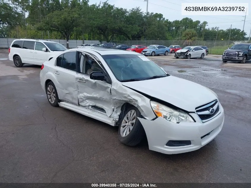 2010 Subaru Legacy 2.5I Limited VIN: 4S3BMBK69A3239752 Lot: 39940358