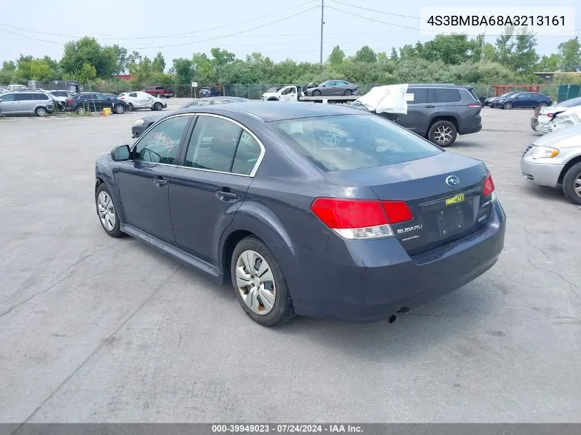 2010 Subaru Legacy 2.5I VIN: 4S3BMBA68A3213161 Lot: 39949023