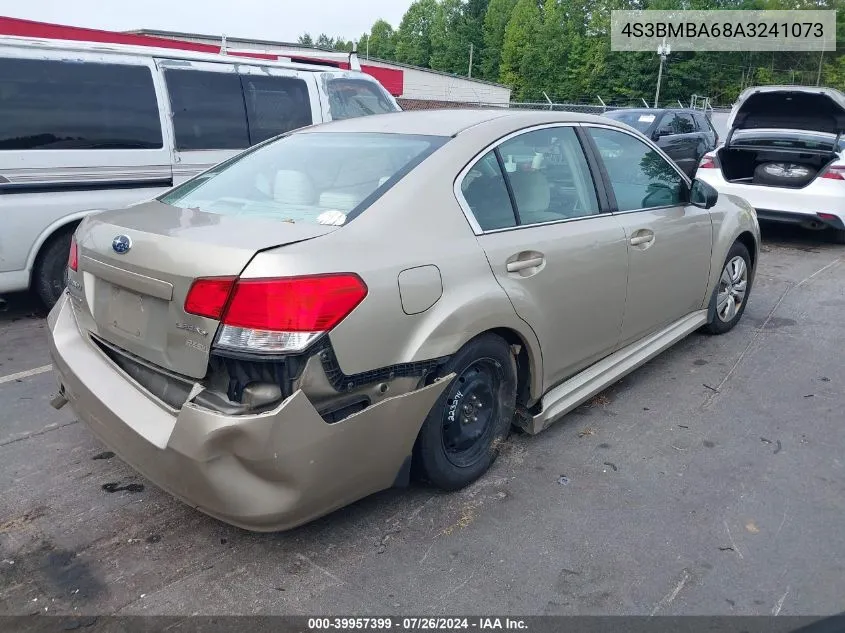 2010 Subaru Legacy 2.5I VIN: 4S3BMBA68A3241073 Lot: 39957399