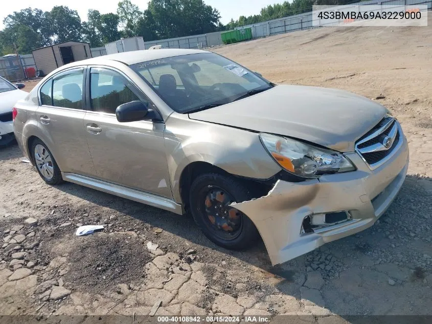 2010 Subaru Legacy 2.5I VIN: 4S3BMBA69A3229000 Lot: 40108942